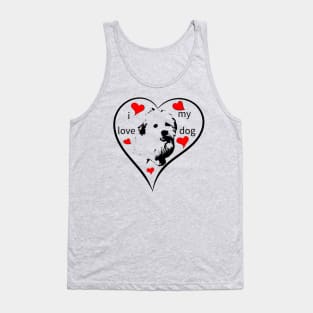 i love my dog, puppy, havanese, bolonka, giftidea Tank Top